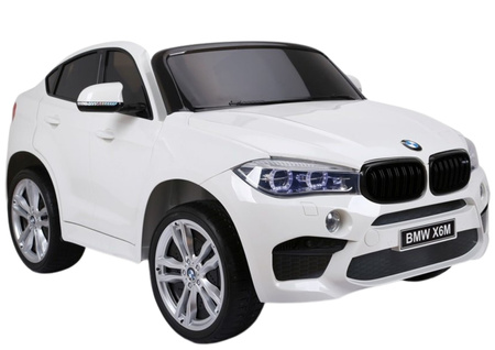 Elektroauto BMW X6 Weiß Kinderfahrzeug Ledersitz weiche EVA-Reifen 2x45W Auto