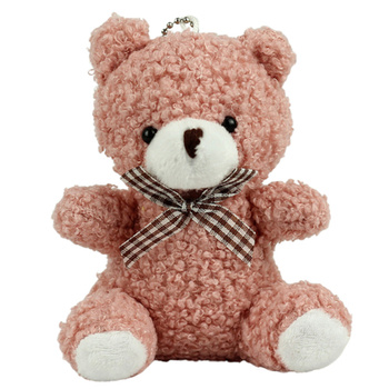 Teddybär Schlüsselanhänger Anhänger Dekoration Rosa 8cm