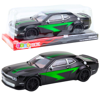 Sports Car Drive Glossy Body Black Green