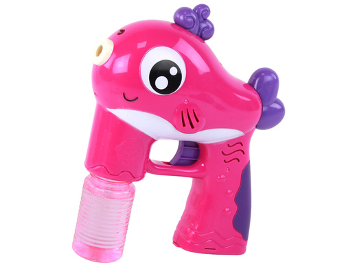 Soap Bubble Gun Battery Operated Pink