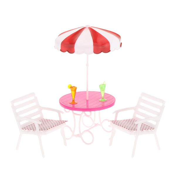 Summer Resort Doll Set with Pool, Slide, Sunbeds, and Umbrella