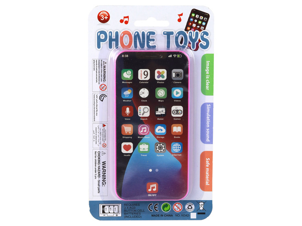 Children's Phone With Light and Music Pink