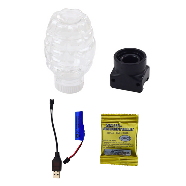 Electric Water Ball Gun Graffiti White Blue