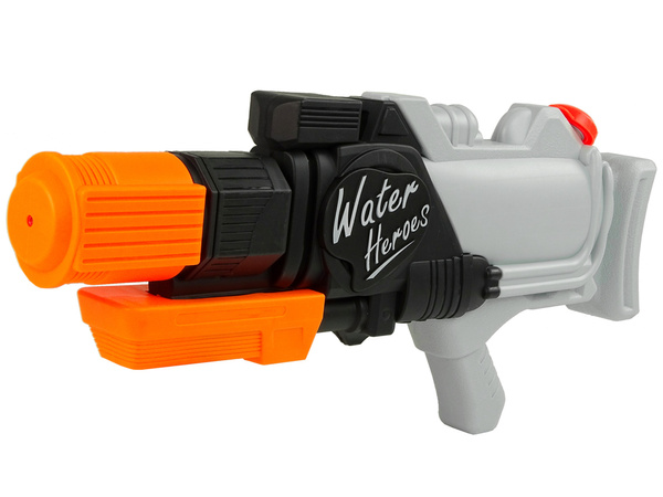 Große Wasserpistole Wasserhelden 1850ml Grau-Schwarz