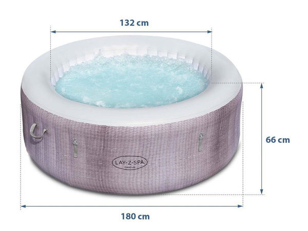 Bestway 60003 inflatable SPA Jacuzzi with massage and water heater