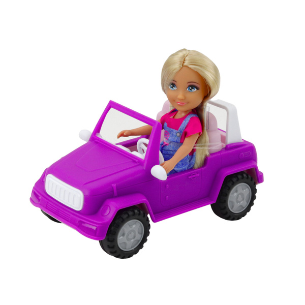 Ankiki Doll Set Convertible Car with Trailer and Horse