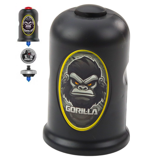 Flying Disk Gorilla Black Spinner Launcher Set