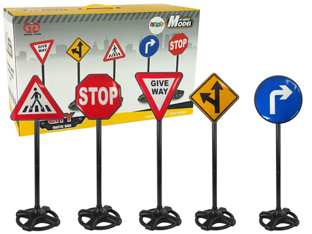 Big Set of Educational Road Signs 82 cm
