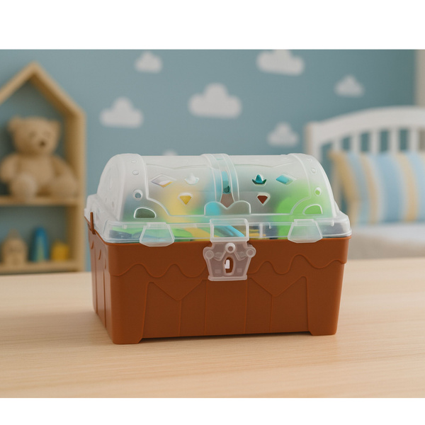 Treasure Chest Set for Diving and Water Fun, Brown, 21 pcs.