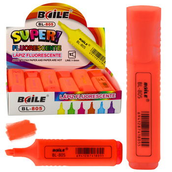 Highlighter Marker For Notes School Office Neon Intense Orange