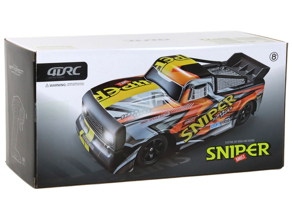 RC-Auto mit Allradantrieb, orange, Geschwindigkeit 30 km