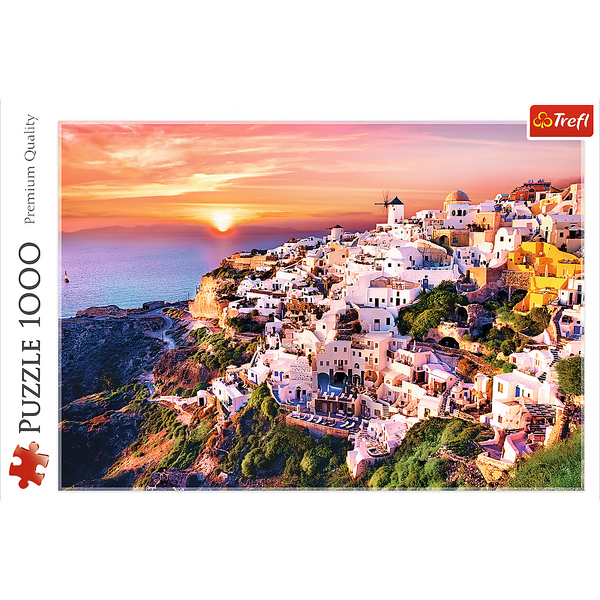 Puzzle - 1000 - Sonnenuntergang über Santorin - 500 px - Trefl 10435