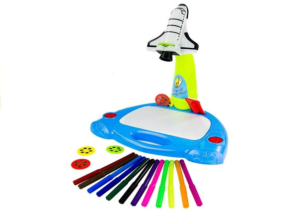 Projector Painting Airplane Kids Creative Set Lantern Slides 36 Patterns