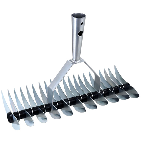 Manueller Rasenlüfter, doppelseitig, schlank, 34 cm