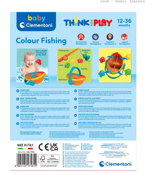 Angelspiel mit Boot und Fischen Clementoni 17581