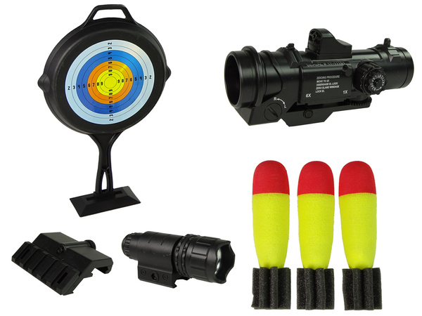 Gewehr-Granatwerfer mit Ton Taschenlampe Schwarz