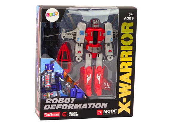 Robot-Helicopter 2in1 Transformation X-Warrior Red