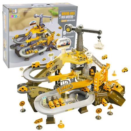 Interactive Set Mining Parking Construction Vehicle Track Mine