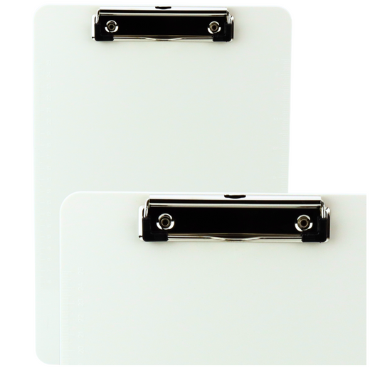 Klemmbrett Klemmbrett Schreiblineal DIN A4 Kunststoff weiß