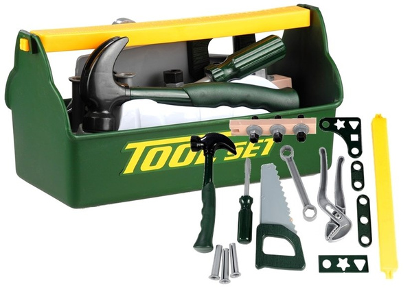 Werkzeugkasten für kleinen Heimwerker Set Werkzeuge Hammer Schrauben Set