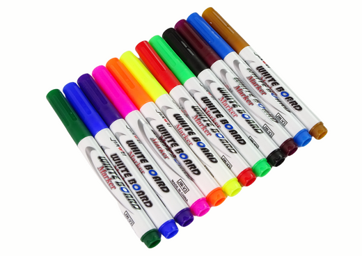 Magic Watercolour Markers 12 colours For painting on water, for dry erase boards