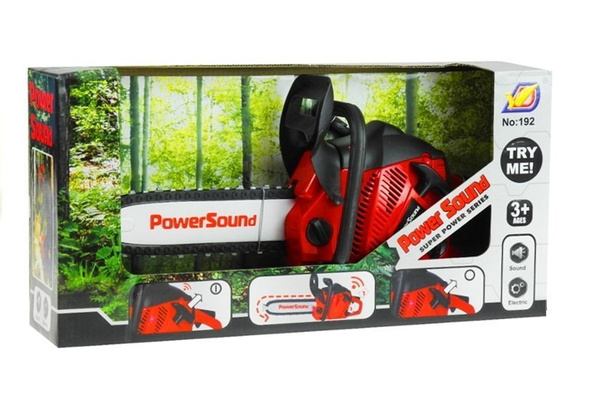 Kettensäge mit Sägegeräusch Motorsäge Sound- und Lichteffekte Spielzeug für Kind