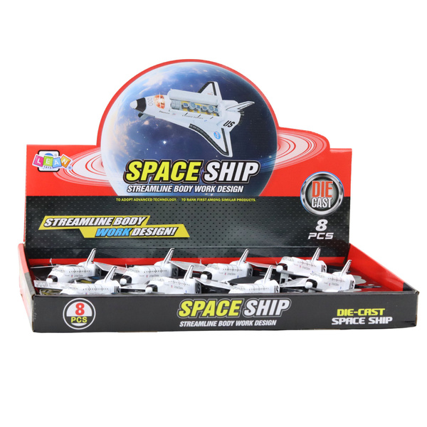 Spaceship Metal Pull-Back Drive White Markings