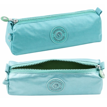 School Pencil Case Organizer Single Compartment Light Green 21.5cm