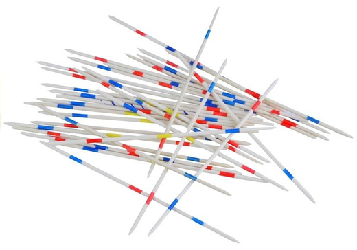 Mikado Wooden Pick-Up Sticks Game Play With Friends