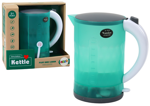 Battery Operated Electronic Kettle Lights Sound Household Appliances Green