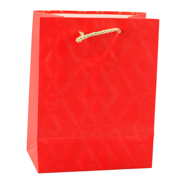 Elegante Geschenktüte aus Papier mit goldenen Mustern, 23 x 18 x 10,5 cm