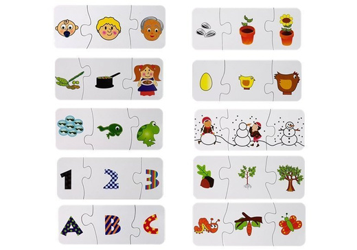 Lernpuzzle Puzzle Lernen 10 Verbindungen