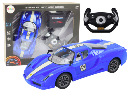 Ferngesteuerter Sportwagen 1:16 R/C Blau