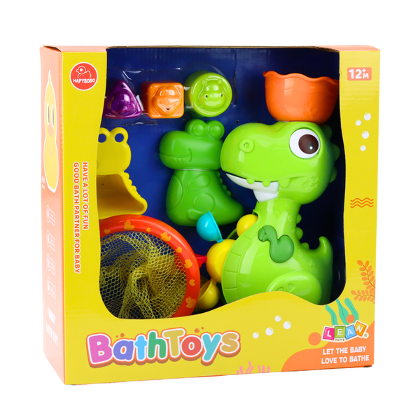 Bath Toy Set Dinosaur with Grinder Accessories 8pcs