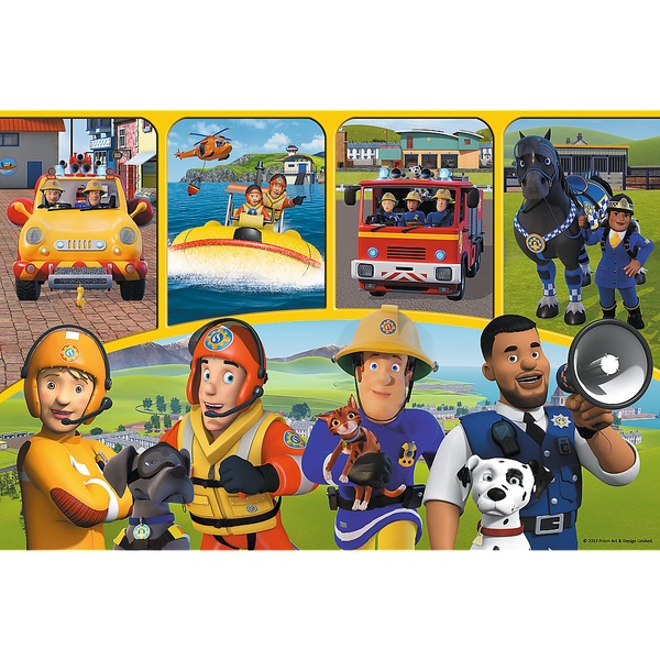 Puzzle - "24 Maxi" - Fireman Sam and Friends Trefl 14356