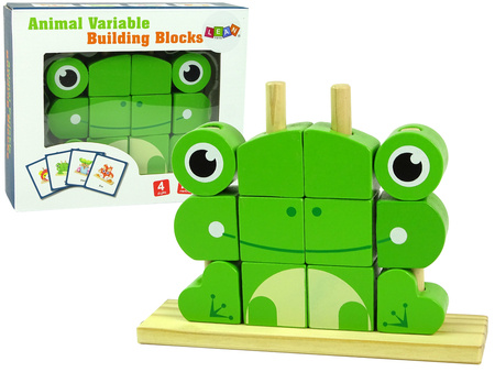 Kreative räumliche Holzklötze 3D Frosch Puzzle