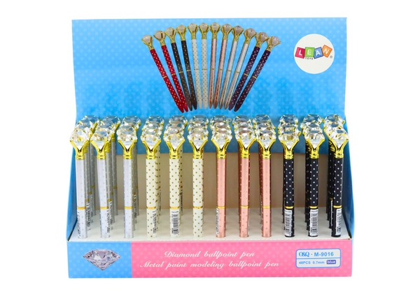 Diamond Ballpoint Pen Dotted Blue Refill 0.7mm Mix