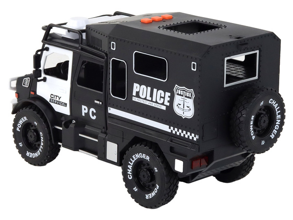 Police Off-Road Vehicle Police 1:14 Police Car Lights Sounds Black