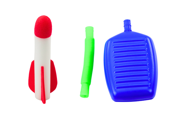 Foam Rocket Launcher Pump Set Blue Garden