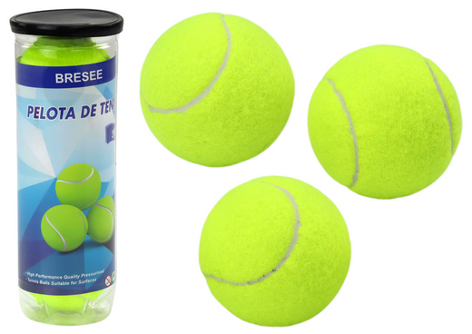 Tennisbälle Gelbes Tennisball-Set mit 3 Stück.