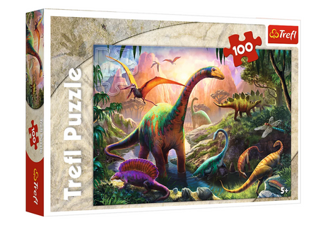 Puzzle World of Dinosaurs 100pcs Trefl 16277
