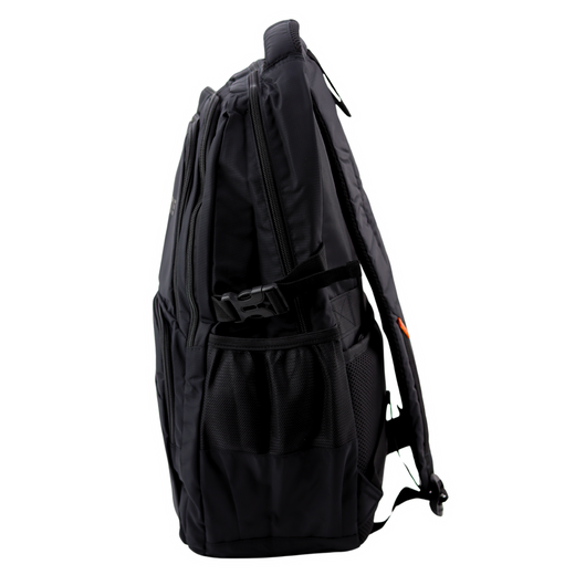 Functional City Backpack 9 Pockets Black 35L 48cm