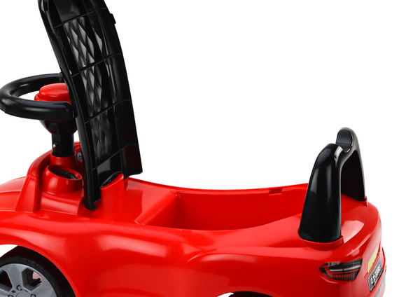 Car Ride On With Backrest QX-3396 Horn Storage Box Red