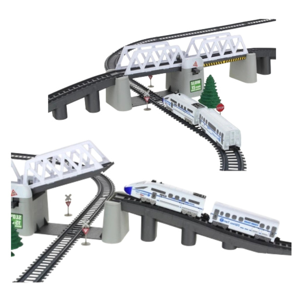 Electric Train Set Train Tracks Drawbridge 366cm