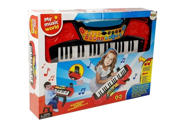 Keyboard Stand Chair 37 Keys Red