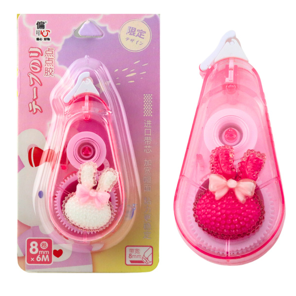 Correction Tape Mouse School Office Decorative Bunny Pink 8mm x 6m