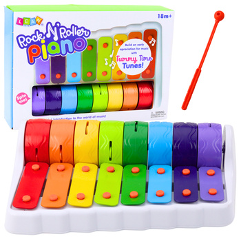 Rock N' Roller Klavierinstrument für Kleinkinder Becken rotierende Räder bunt