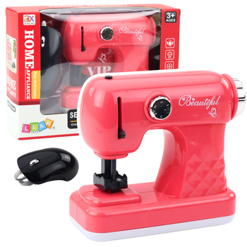 Toy Sewing Machine With Mouse For Kids Light Pink