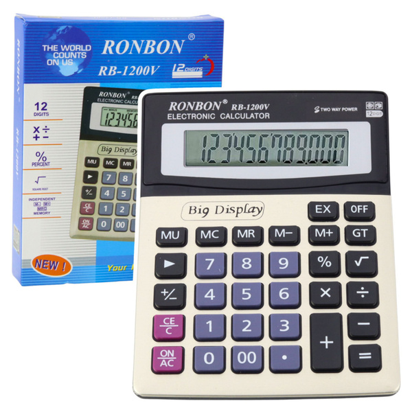 Ronbon RB-1200V Office Calculator Large 12-Digit Display
