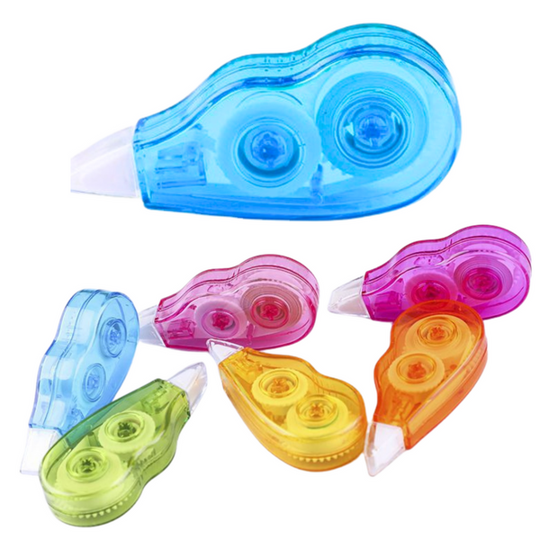 Set Korrekturbänder, bunte Verpackung mit Reißverschluss, 6-tlg